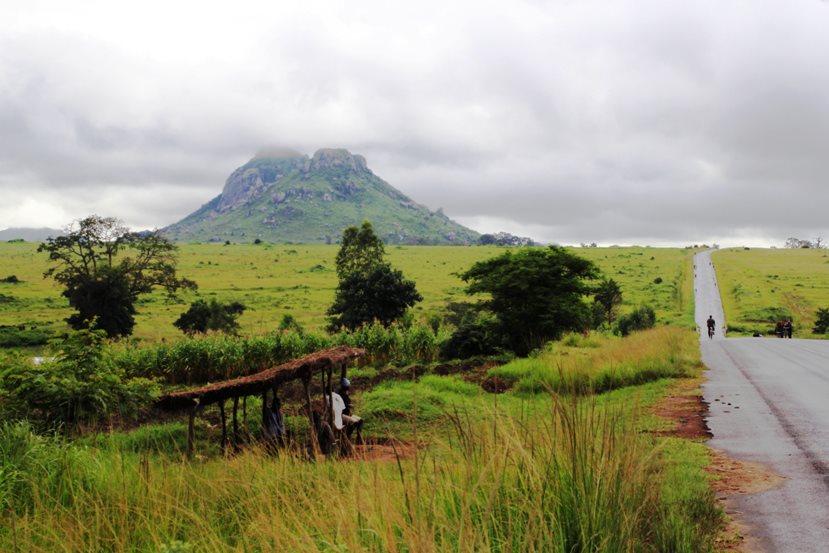 Remote rural scene in Malawi